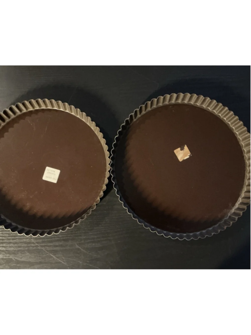 Vintage William Sonoma Grande Cuisine 9” & 10” Fluted Tart Pans France Lot Of 2